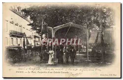 Vichy - Le Parc - Perspective d&#39une Galerie Couverte - Cartes postales