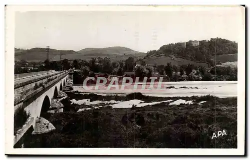 Mirepoix Ansichtskarte AK Le pont sur l&#39Hers et le chateau de Terride
