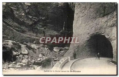 Ansichtskarte AK Entree de la grotte venant de St Girons