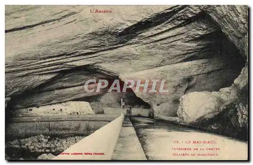 Le Mas d&#39Azil Cartes postales Interieur de la grotte Eclairee au magnesium