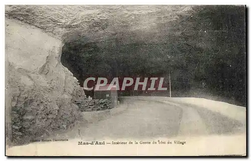 Mas d&#39Azil Ansichtskarte AK Interieur de la grotte du cote du village