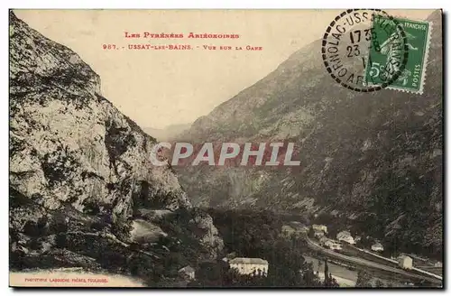 Ussat les Bains Cartes postales Vue sur la gare