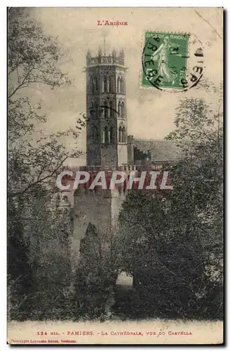 Pamiers Cartes postales La cathedrale vue du Castella