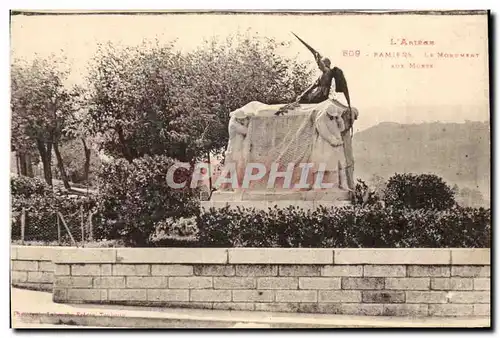 Pamiers Cartes postales Le monument aux morts