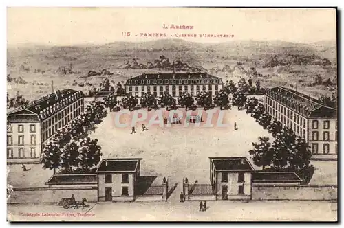 Pamiers - Caserne d&#39Infanterie - Militaria - Cartes postales