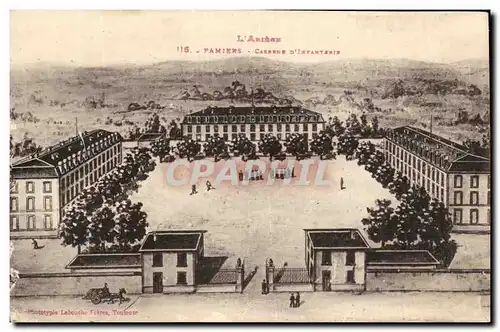 Pamiers - Caserne d'Infanterie - Militaria - Cartes postales