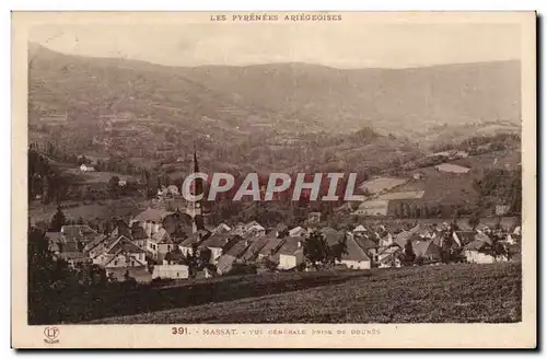 Massat - Vue Generale prise du Dounes - Cartes postales