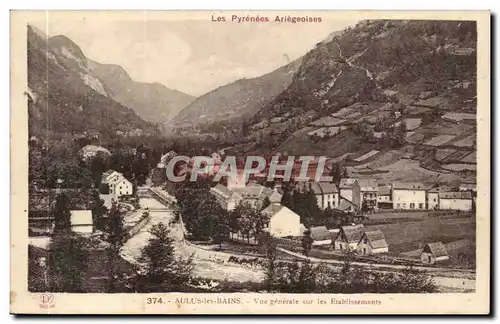 Aulus les Bains Ansichtskarte AK Vue generale sur les etablissements