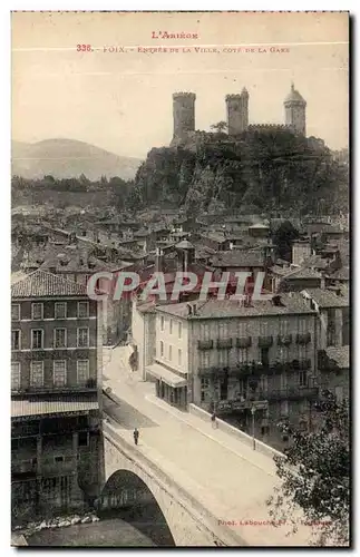 Foix Ansichtskarte AK entree de la ville cote de la gare