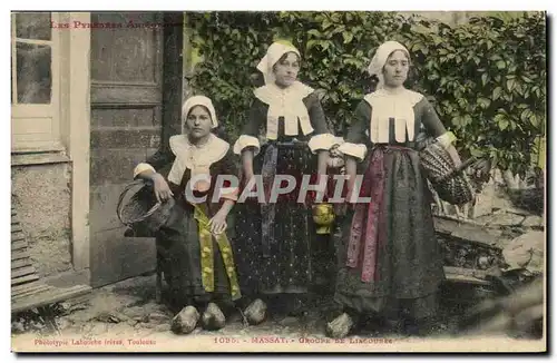 Massat Cartes postales GRoupe de Liadoures (folklore costumes) TOP