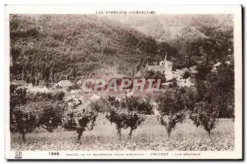 Cartes postales Vallee de la Ballongue (Saint Gironnais) Orgibet Vue generale