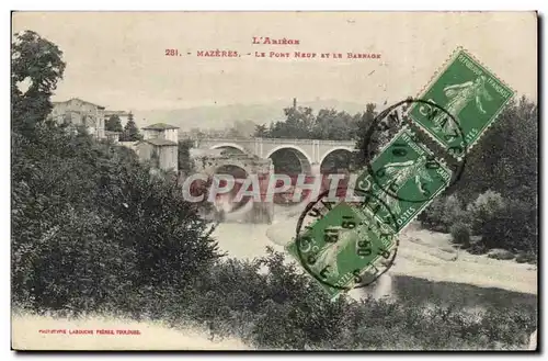 Mazeres Cartes postales Le pont neuf et le barrage