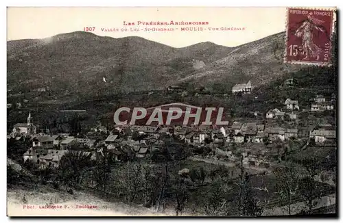 Cartes postales VAllee du Lez St Gironais Moulis Vue generale