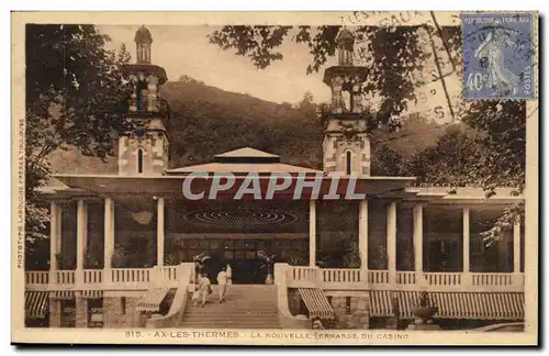 Ax les Thermes Cartes postales La nouvelle terrasse du casino