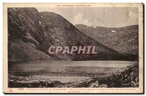 Cartes postales Environs d&#39Auzat et Vicdessus Grand etang de Bassies