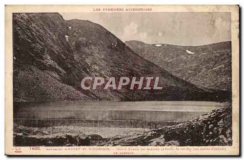 Cartes postales Environs d'Auzat et Vicdessus Grand etang de Bassies