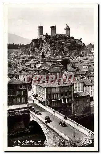 Foix Cartes postales Le pont et le chateau fort