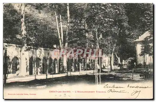 Ussat les Bains Cartes postales Etablissement thermal