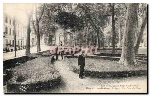 Ussat les Bains Cartes postales Un coin du parc