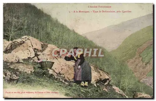 Ariege pittoresque Ansichtskarte AK A la montagne Type de Bethmalaise pres Castillon