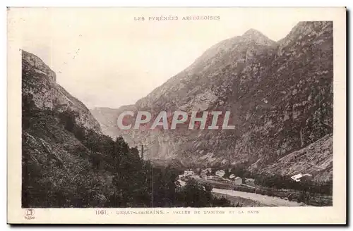 Ussat les Bains Cartes postales Vallee de l'ariege et la gare
