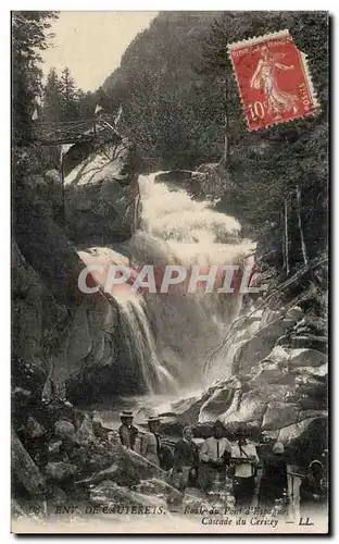 Cauterets Cartes postales Route du pont d&#39Espagne Cascade du CErisey