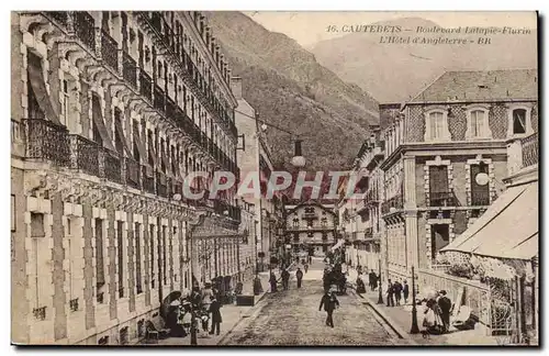 CAuterets Cartes postales Boulevard latapie Flurin l&#39hotel d&#39Angleterre