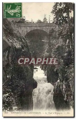 CAuterets Cartes postales Le pont d&#39Espagne