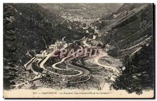 CAuterets Ansichtskarte AK La Railliere Vue d&#39ensemble et le Limacon