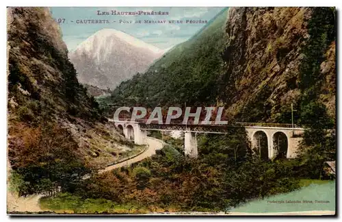 CAuterets Ansichtskarte AK Bridge of Meyabat and Peguere