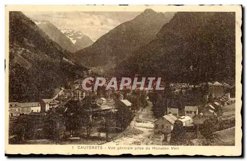 CAuterets Cartes postales Vue generale prise du Mamelon vert