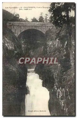 Cartes postales Cauterets Pont d&#39Espagne (1488m)