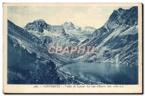 Ansichtskarte AK Cauterets Vallee de Lutour Le lac d&#39EStom