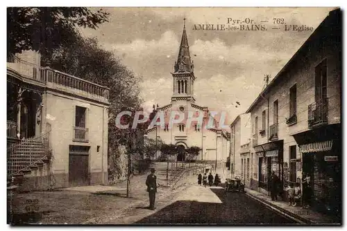 Cartes postales Amelie les Bains L&#39eglise