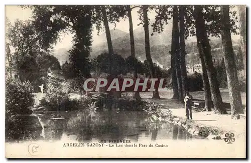 Argeles Gazost Ansichtskarte AK Le lac dans le parc du casino