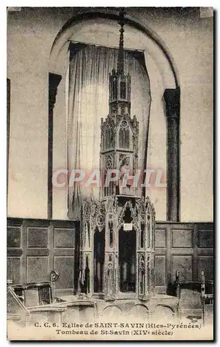 Cartes postales Eglise de Saint Savin Tombeau de St Savin