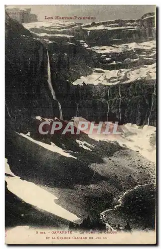 Gavarnie - Le Fond du Cirque et la Grande Cascade de 422m Ansichtskarte AK