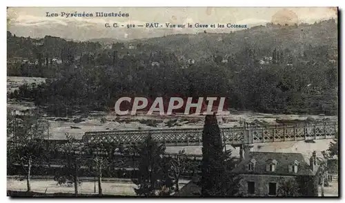 Pau - Vue sur le Gave et les Coteaux Cartes postales