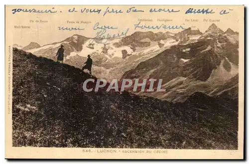 Luchon Cartes postales ascension du Cecire