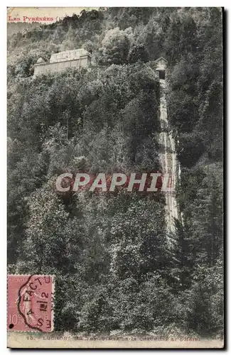 Cartes postales Luchon Le funiculaire de la chaumiere et l'hotel