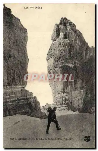 Ansichtskarte AK Gavarnie La Breche de Roland (cote France)