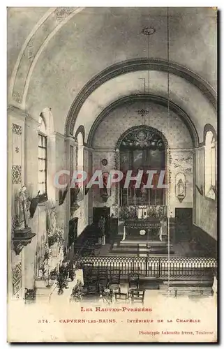 Cartes postales Capvern les Bains Interieur de la chapelle