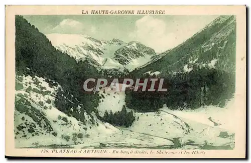 Cartes postales Plateau d'Artigue En bas le skidrome et les hotels