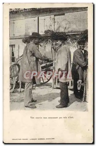 Cartes postales Avou convin tout autrement yat rein d'fait Paysans Folklore TOP