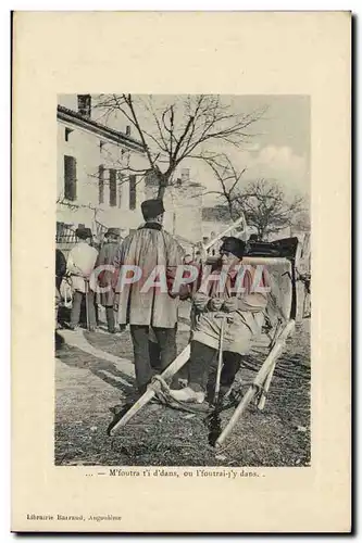 Cartes postales VM foutra ti d dans ou l froutrai j y dans Paysans Folklore TOP