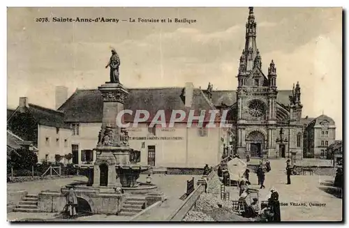 Saint Anne d&#39Auvray Cartes postales La fontainet et la basilique