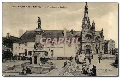 Saint Anne d'Auvray Cartes postales La fontainet et la basilique