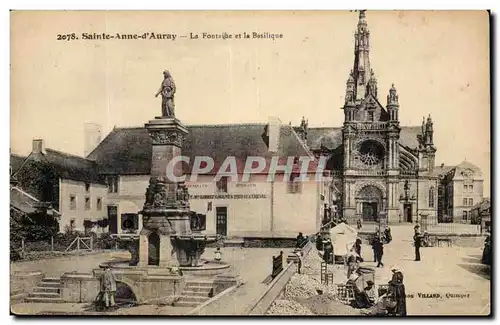 Saint Anne d'Auvray Cartes postales La fontaine et la basilique