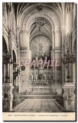 Saint Anne d&#39Auvray Cartes postales Interieur de la basilique Le choeur