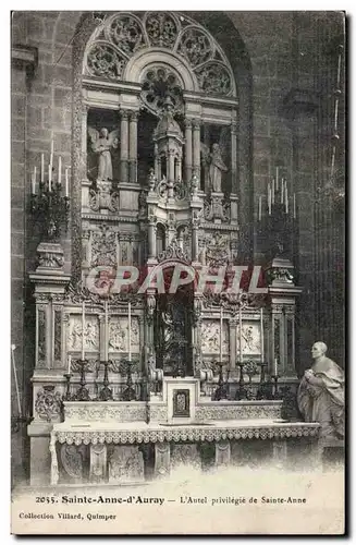 Saint Anne d'Auvray Cartes postales L'autel privilegie de Sainte anne